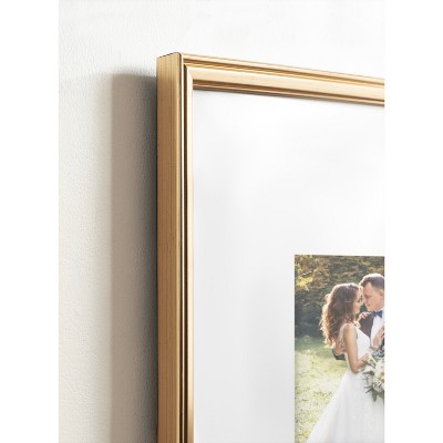 Gold 5x7 Polystyrene Wall Gallery Picture Frame Set