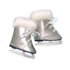 Sophia's - 18" Doll - Ice Skates with White Fur Trim - Sliver - 3 of 3