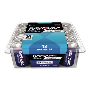 Rayovac Alkaline D Batteries, 12/Pack - 1 of 1