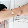 18K Gold Plated Clover Lucky Bracelet for Women White/Black/Red/Green Flower Four Leaf Link Bracelets - 4 of 4