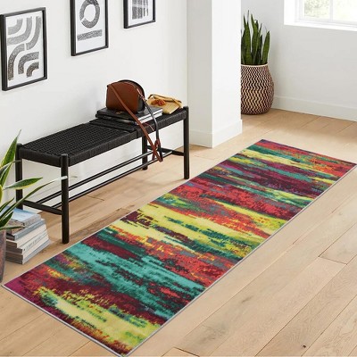 Modern Abstract Area Rug Boho Rug Bedroom Office Dining Room Washable Area Rug