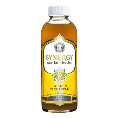GT's Synergy Organic Golden Pineapple Raw Kombucha - 16 fl oz