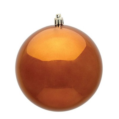 Vickerman 4.75"/4ct Copper Shiny Ball Ornament UV Coated