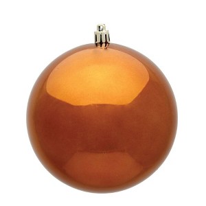 Vickerman 4.75"/4ct Copper Shiny Ball Ornament UV Coated - 1 of 1