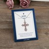 Anna-Kaci Rhinestone Celtic Cross Pendant Necklace with Religious Gift Card & Envelope Jewelry Gifts - 3 of 4