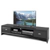 CorLiving Lakewood Extra Wide TV Stand for TVs up to 80" Black : Modern Entertainment Center with Storage - 4 of 4