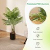 Resenkos Set of 2 Artificial Palm Paradise Plants, 4.2-Foot Tall in Included Decorative Pots, Green - 3 of 4