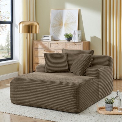 Oversized Velvet Bean Bag Chair, Soft & Cozy Floor Sofa for Adults & Kids, Plush Lounge Seat for Bedroom or Living Room-The Pop Home