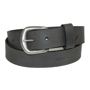 Boston Leather Men's Big & Tall Oil Tanned Pull Up Leather Removable Buckle Belt - 1 of 4