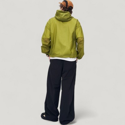 Anna-Kaci Active Men's Lightweight Hooded Zip-Up Windbreaker Jacket with Elastic Cuffs - Medium, Green — фото 4