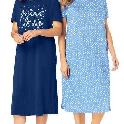 evening blue pajamas