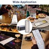 WeChef 30 Pcs 4.25 x 14" Restaurant Menu Covers Single Page 2 View Menu Sleeves Double-Stitched Edge PVC for Wine List - 2 of 4