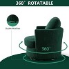 GDFStudio Bertha Swivel Boucle Upholstered 32" Wood and Steel Chair - 2 of 4