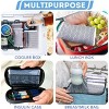 TruHealth 4 Pack Small Reusable Ice Packs for Lunch Box, Bag or Cooler, Long Lasting, BPA Free, Grey Prints - 4 of 4