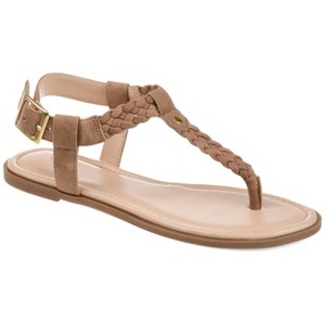 Journee Women's Genevive Flat Sandals - 1 of 4