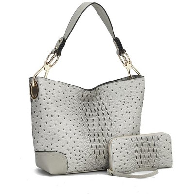 MKF Collection Wandy Soft Vegan Leather Hobo & Wallet Set by Mia K