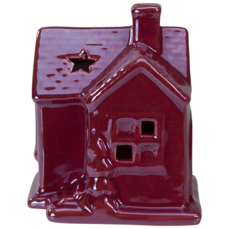 Northlight 4" Pink Ceramic House Christmas Tabletop Decoration, 5 of 7