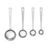 Amco Stainless Steel Measuring Spoons (Set of 4), 1/4 Tsp, 1/2 Tsp, 1 Tsp, 1 Tbsp, Durable Kitchen Utensils, Engraved Labels, Nesting & Easy Storage - 2 of 3