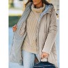 Imily Bela Womens Winter Warm Hooded Mid Quilted Puffer Down Coat with Pockets - 4 of 4