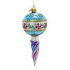 Huras Family 8.0 Inch Merry & Bright Loxi Twist Ball Twist Deep Reflector Tree Ornaments - 2 of 3