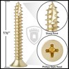 Cauldham  #9 x 1-1/2 Inch Wood Screwsh for Door Hinges - 25 pack - 4 of 4