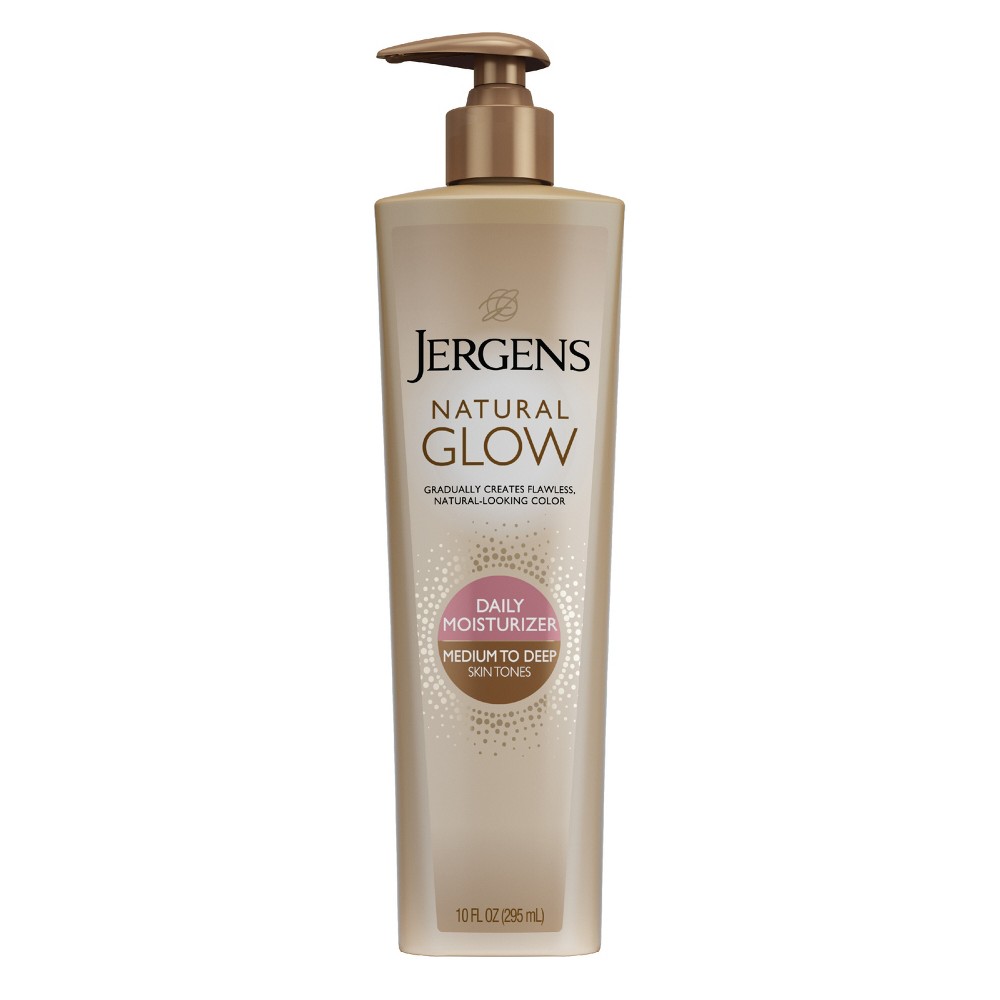 Photos - Cream / Lotion Jergens Natural Glow Daily Moisturizer Medium To Deep, Self Tanner Body Lo