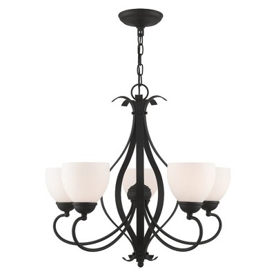 Livex Lighting Brookside 5 - Light Chandelier in  Black
