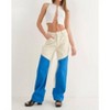 Women's Color Blocked Long Pants - Pretty Garbage - 4 of 4