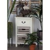 Farmhouse Wooden Side Table White - Olivia & May - 2 of 4