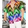 HAPPY BAY Mens Hawaiian Short Sleeve Button Down Shirt Men's Summer Shirts Casual Beach Holiday Hawaii Island Shirts for Men - 2 of 4