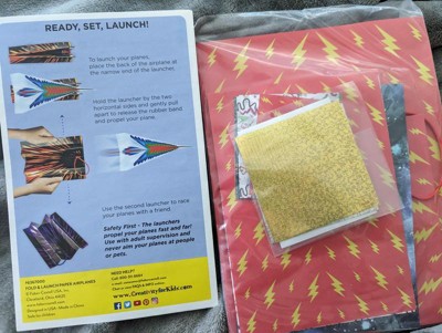Creativity for Kids Fold & Launch Paper Airplane- Child Craft Kit for Boys  and Girls
