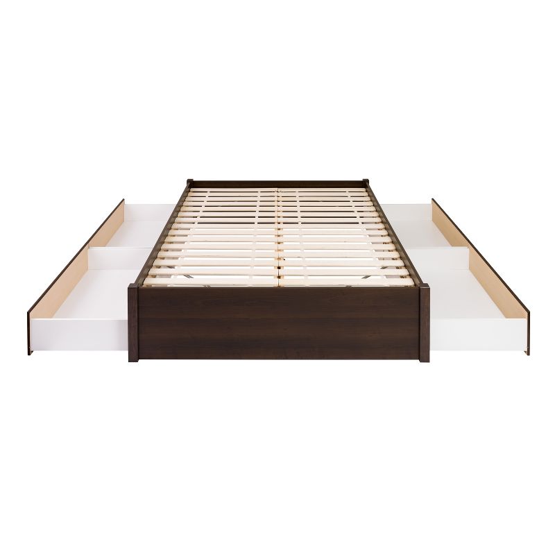 Select 4 - Post Platform Bed with 4 Drawers - Prepac, 4 of 7