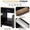NicBex 30" Bathroom Vanity with Ceramic Sink, Bathroom Cabinet Storage with 1 Spacious Cabinet and 1 Hidden Drawers for Bathroom, Black - 3 of 4