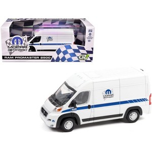 2018 RAM ProMaster 2500 Cargo High Roof Van "MOPAR Performance" White with Blue Stripes 1/43 Diecast Model Car by Greenlight - 1 of 3