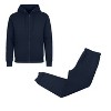 Galaxy By Harvic Men's Modern Fit Fleece-Lined Full-Zip Hoodie & Jogger 2-Piece Set - 3 of 4