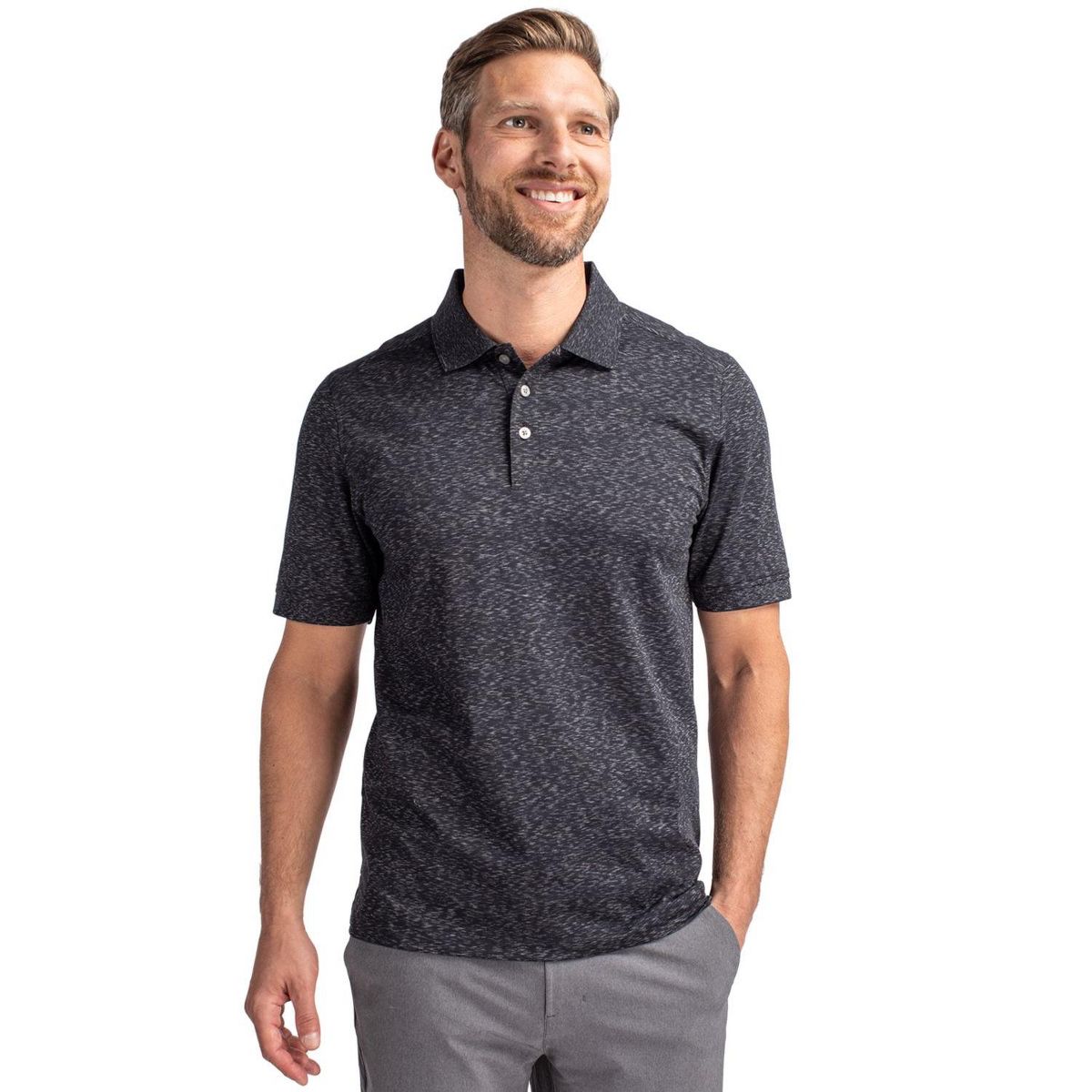 Cutter & Buck Advantage Tri-Blend Space Dye Mens Polo Shirt