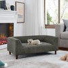 SeaCamel Pet sofa with backrest and armrests, modern rectangular pet sofa suitable for small and medium dogs, soft cushion comfortable dog sofa,-BLUE - 2 of 4
