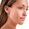 Donatello Gian Black Crystal Hoop Earrings - 2 of 2