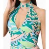 Smak Parlour Halter Maxi Dress Green Paisley - 2 of 4