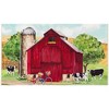 Olivia’s Home Red Country Barn Doormat – 22" x 32" Rustic Farmhouse Coir Entry Rug with Classic Red Barn Design - 2 of 3