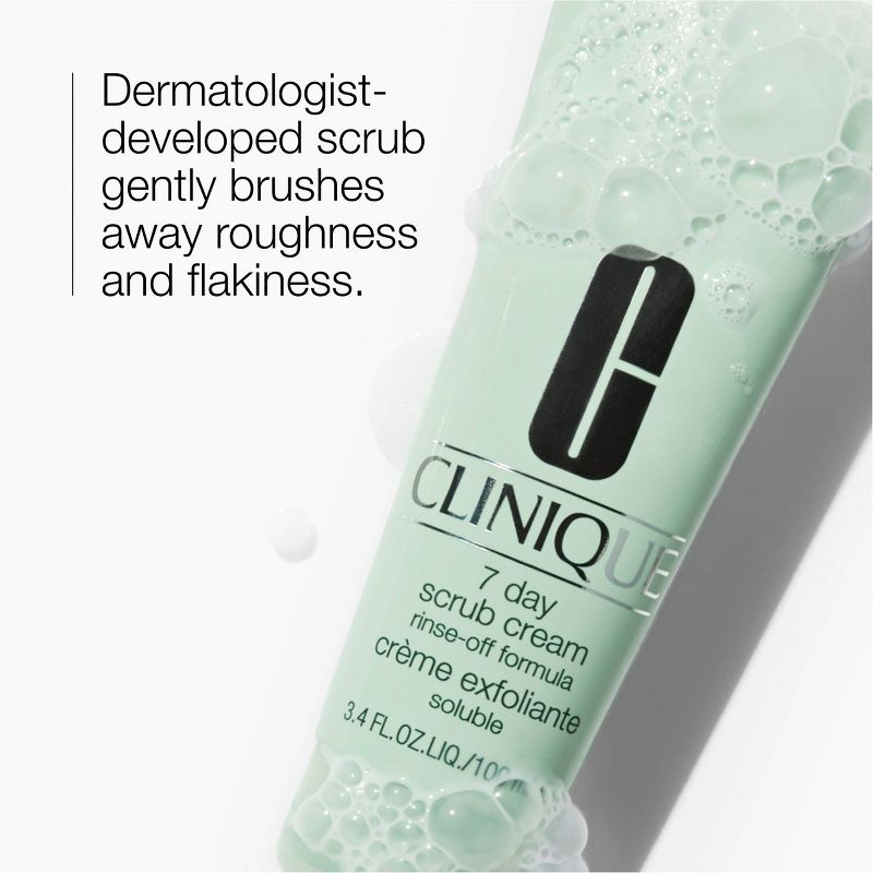 Clinique 7 Day Face Scrub Cream Rinse-Off Formula - 3.4 fl oz - Ulta Beauty, 3 of 7
