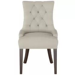 English Arm Dining Chair Dove Gray Velvet - Threshold™