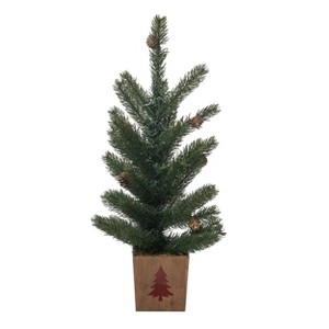 Transpac Artificial 24 in. Green Christmas Tree In Box - 1 of 2