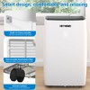 Heynemo 14,000 BTU 3-in-1 Portable Air Conditioner with Heat, Dehumidifier & Fan, Smart WiFi Control, Quiet AC for Bedroom, Office, White - 4 of 4