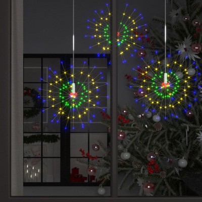 vidaXL Outdoor Christmas Firecrack Lights 2pcs Warm White 7.9 in. 280 LEDs