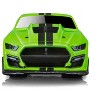 2020 Ford Mustang Shelby GT500 Bright Green with Black Stripes 1/64 Diecast Model Car by Muscle Machines - 4 of 4