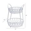Mikasa Gourmet Basics Loop and Lattice 2-Tier Basket - 2 of 4