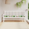 vidaXL Multicolor Garden Bench Cushion, 70.9"x19.7"x2.8", Lightweight Oxford Fabric, Water/Dirt Resistant, Hollow Fiber Filling - 2 of 4