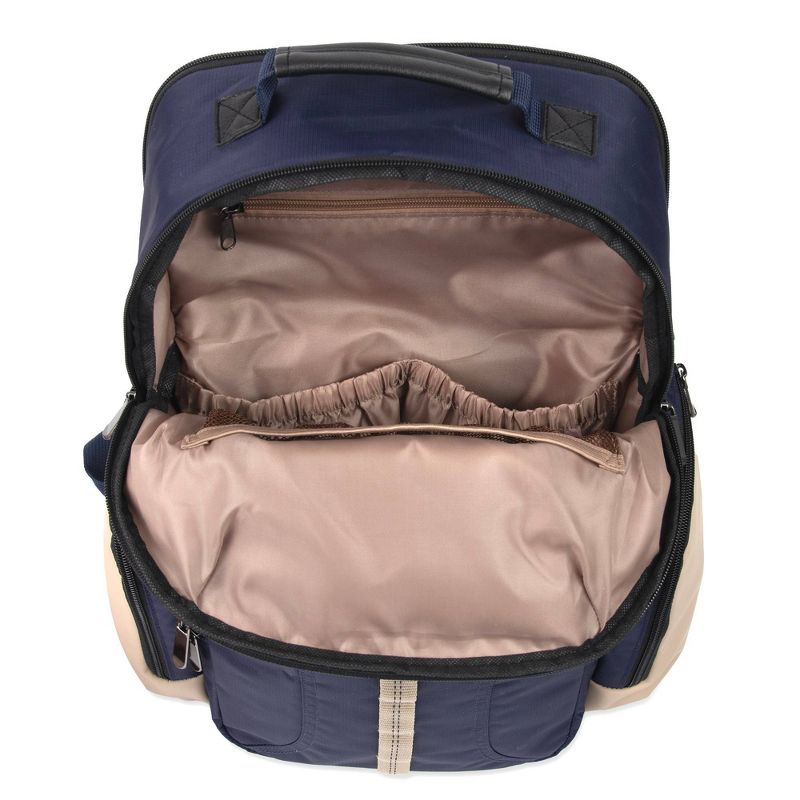 Baby Essentials Multi Compartment Backpack - Navy/Taupe, 5 of 14