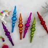 Northlight 6ct Vibrantly Colored Matte Glass Christmas Finial Ornament 6.25" - 3 of 3